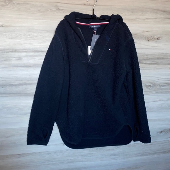 NWT-Women’s Tommy Hilfiger Soft 1/4 Zip Hoodie - Picture 1 of 5
